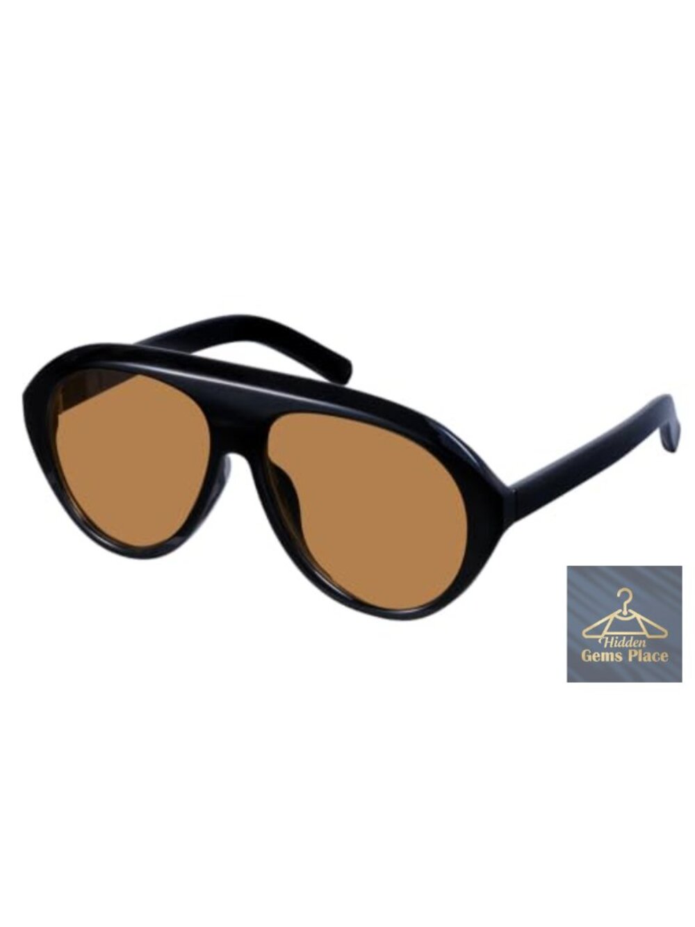 Oversized Retro Aviator Sunglasses Women UV400 Protection Plastic Frame